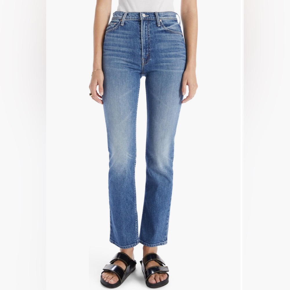 Mother Denim. Rider Skimp High Waisted Straight Leg Jeans. Size 32